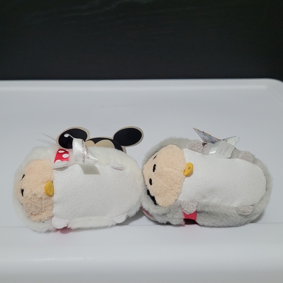 DISNEY STORE JAPAN EXCLUSIVE TSUM TSUM PLUSH CAT MICKEY & MINNIE 3.5\